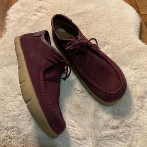 Kalso Earth Shoes Men’s size 11.5 Darby Suede Negative Heel Burgundy Sneaker Lac